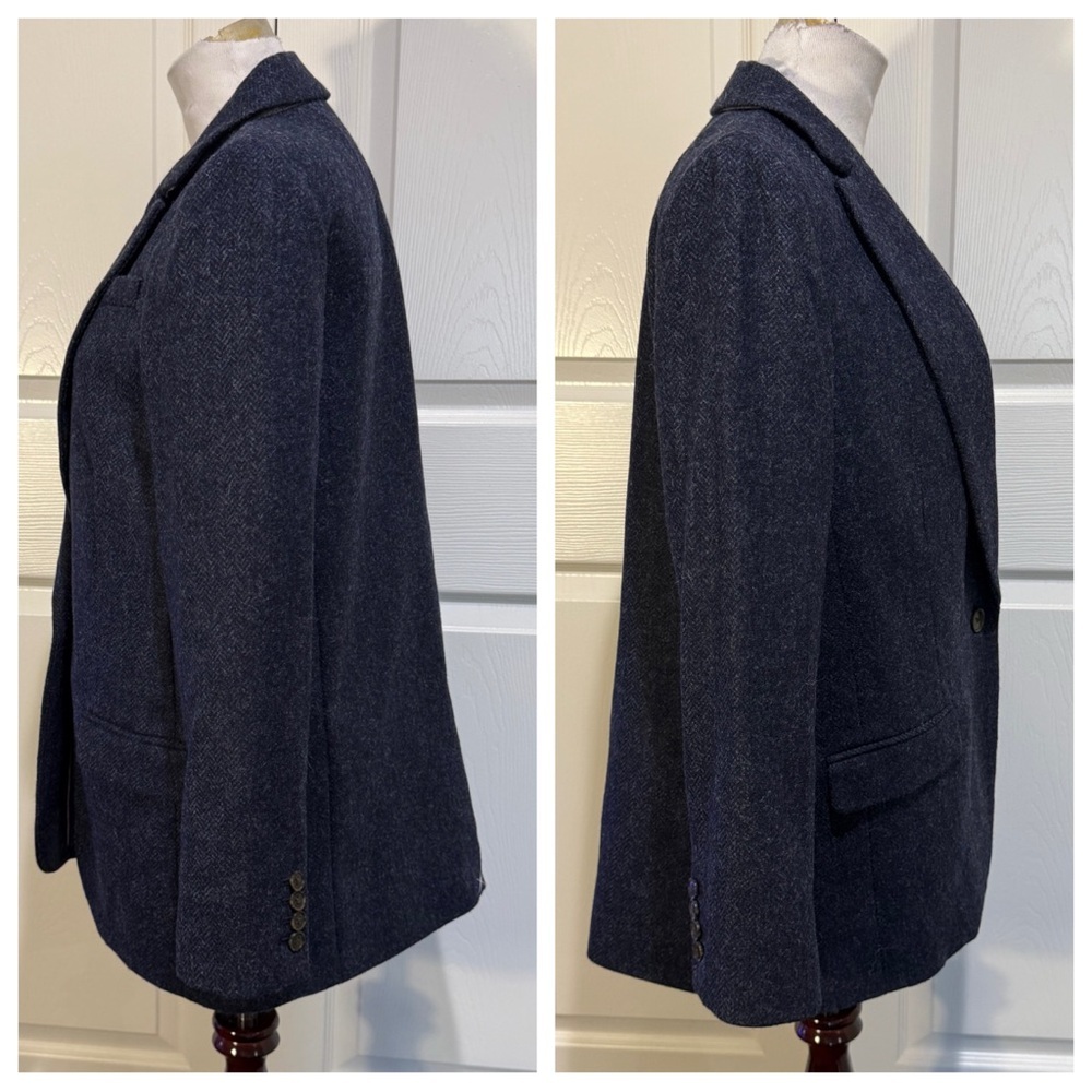 NWT! J. Crew Alfie blazer in navy English wool herringbone - Picture 4 of 11